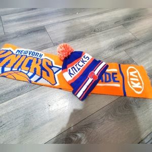 NBA NY Knicks hat and Scarf